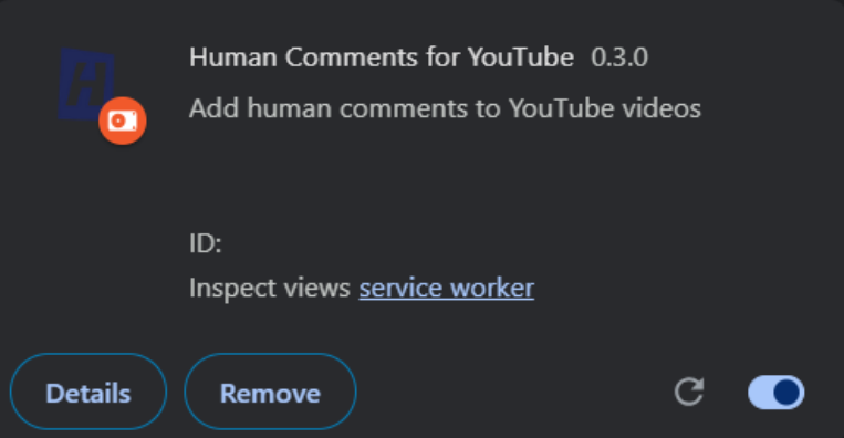 Install the Human Comments Chrome extension
